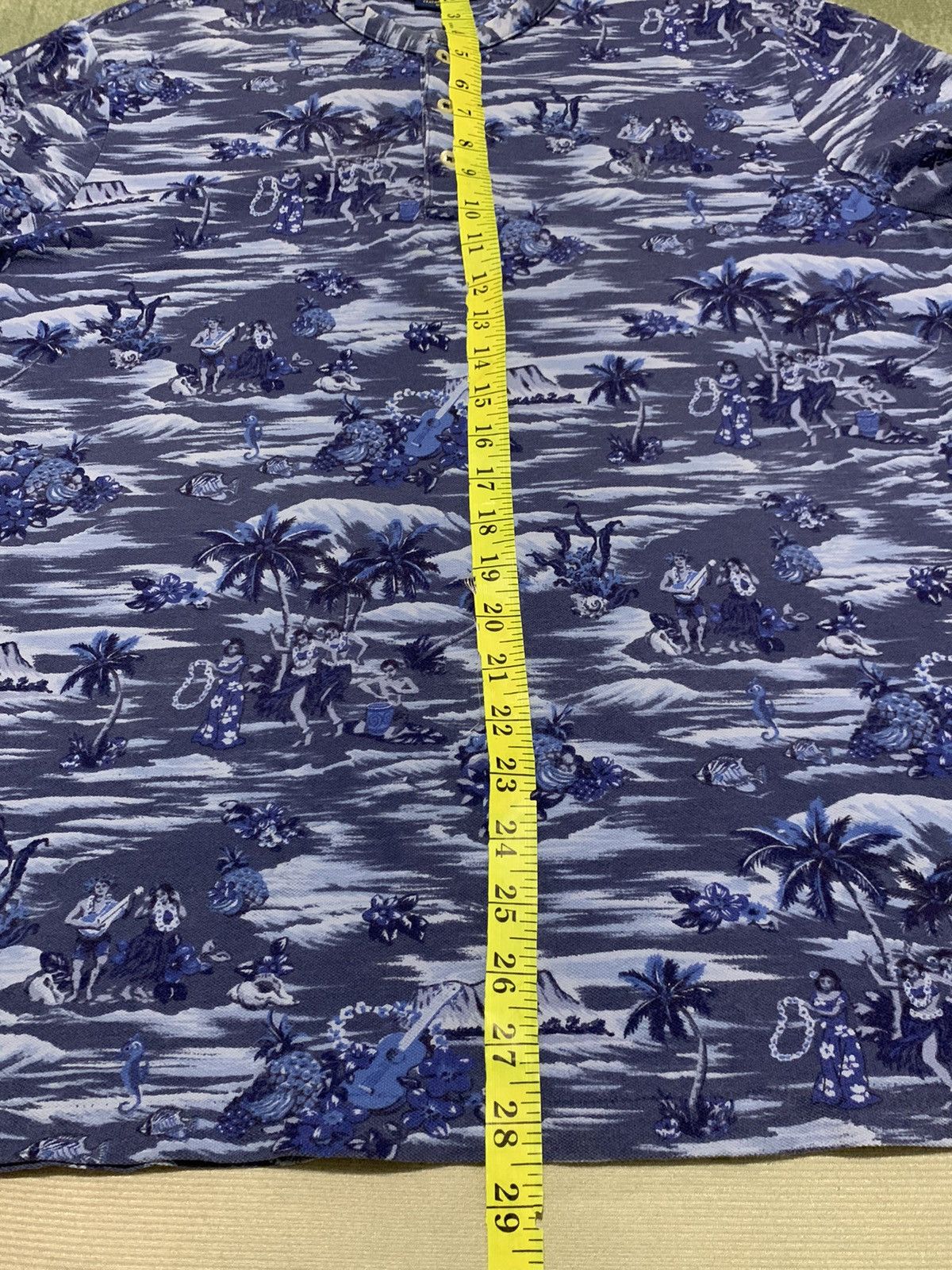 Polo Ralph Lauren Polo Ralph Lauren Hawaiian Short Sleeve Shirt Mens M Blue Size US M / EU 48-50 / 2 - 22 Thumbnail