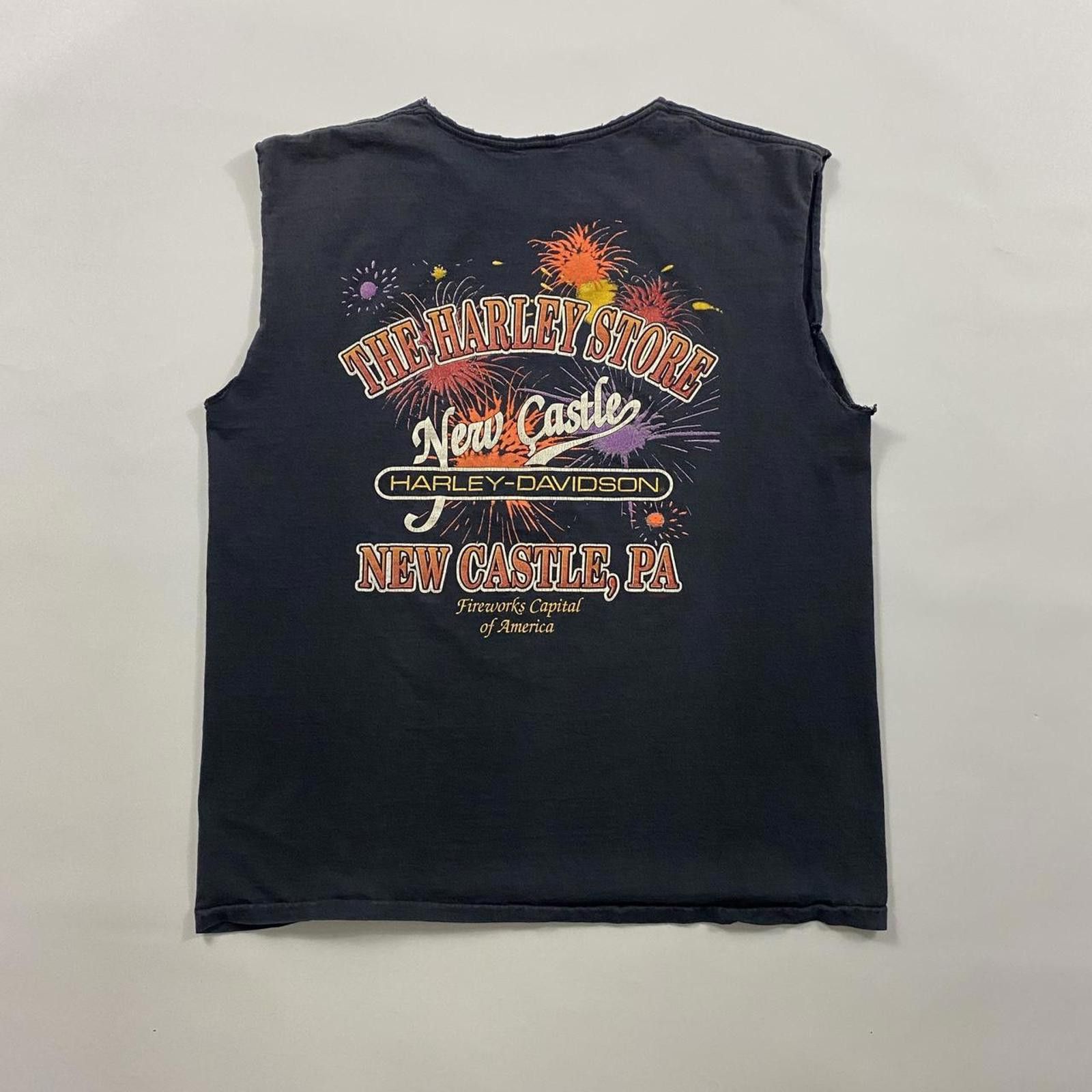 Harley Davidson 1988 Harley Davidson black sleeveless shirt harley Size US XL / EU 56 / 4 - 2 Thumbnail
