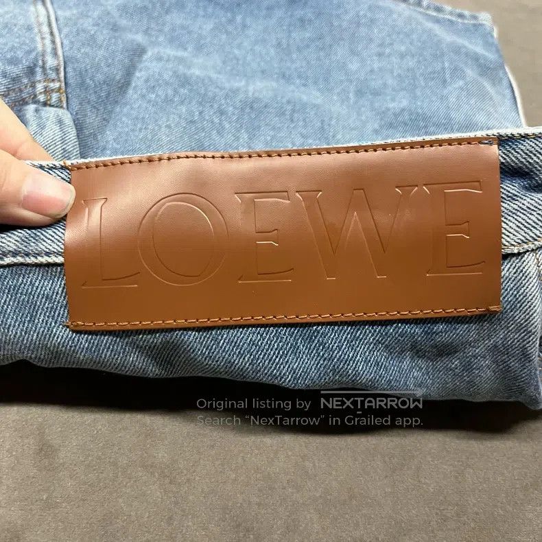 Loewe Loewe Blue Back Leather Label Denim Skirt Size 42" / US 20 - 5 Thumbnail