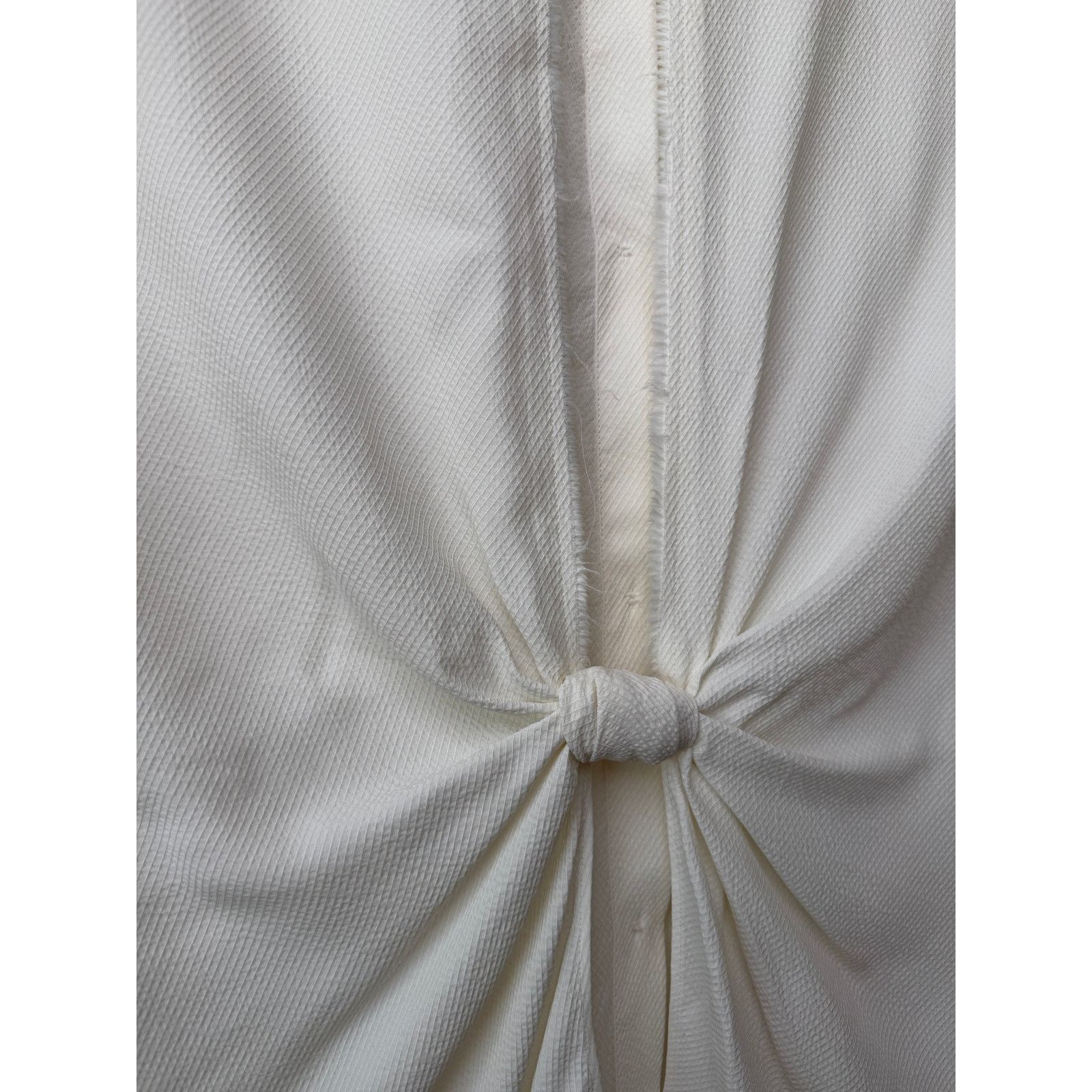 Helmut Lang Helmut Lang Ivory Tie Back Sleeveless Blouse US S Size S / US 4 / IT 40 - 9 Thumbnail
