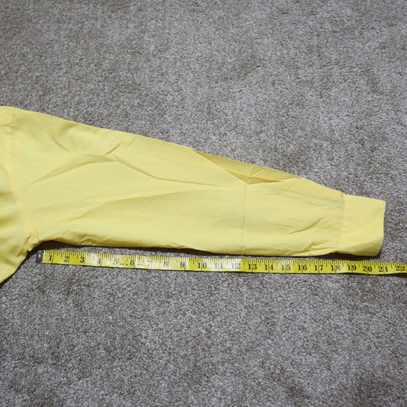 Vintage Colours Shirt Mens M Yellow Button-Down 15-15 1/2 Cotton Blend Classic Business Colourful 90s Size US M / EU 48-50 / 2 - 6 Thumbnail