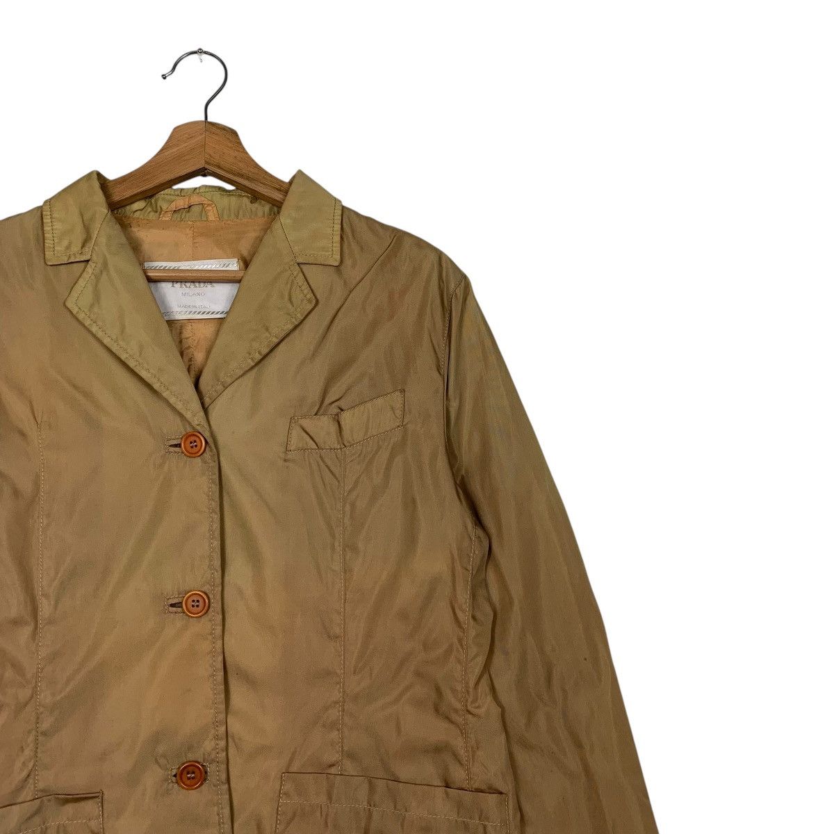 Prada Vintage Prada Made In Italy Brown Women Jacket Size XL / US 12-14 / IT 48-50 - 5 Thumbnail