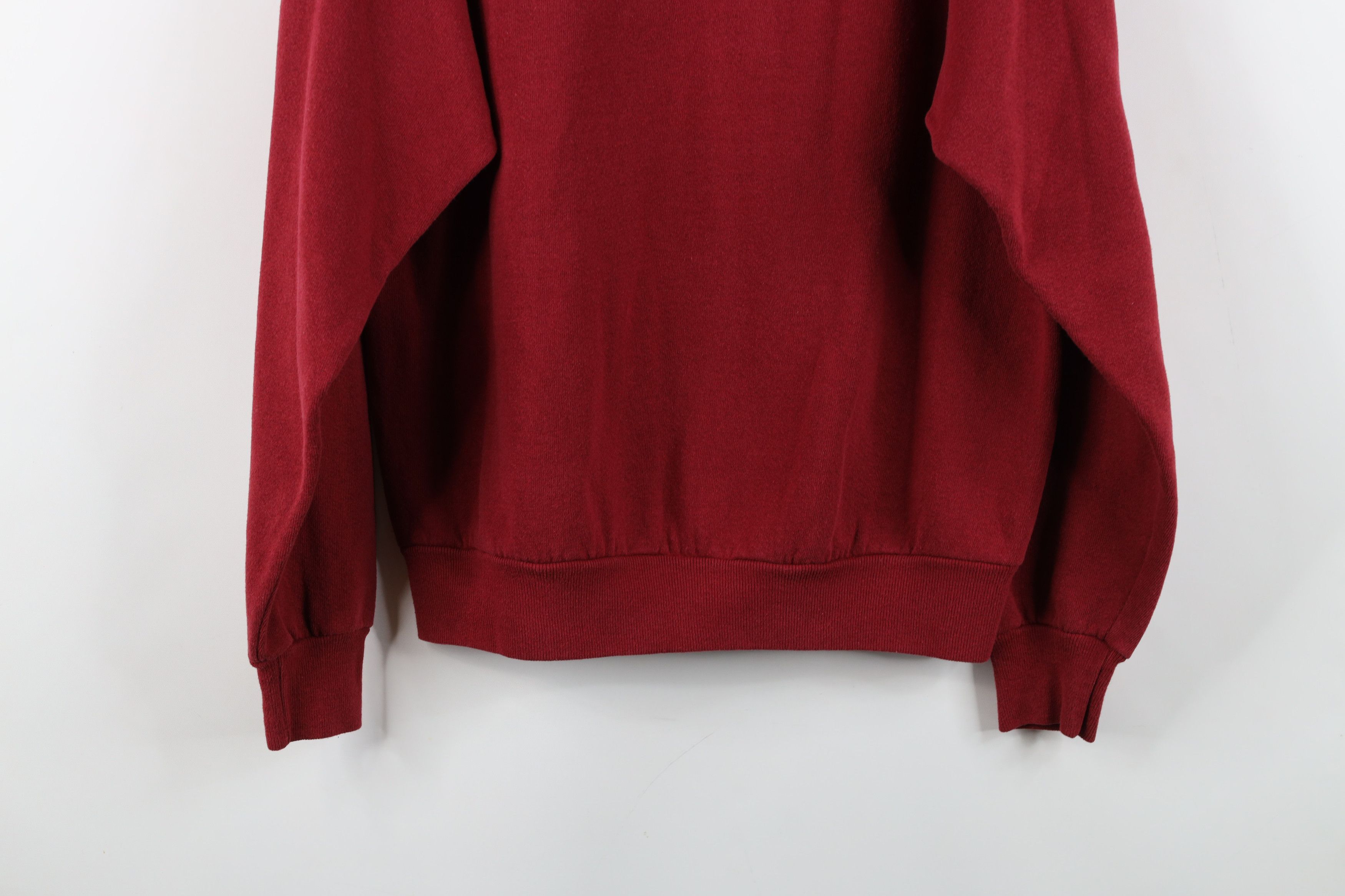Vintage Vintage 90s Streetwear Nature Snow Birds Sweatshirt Red USA Size L / US 10 / IT 46 - 12 Thumbnail