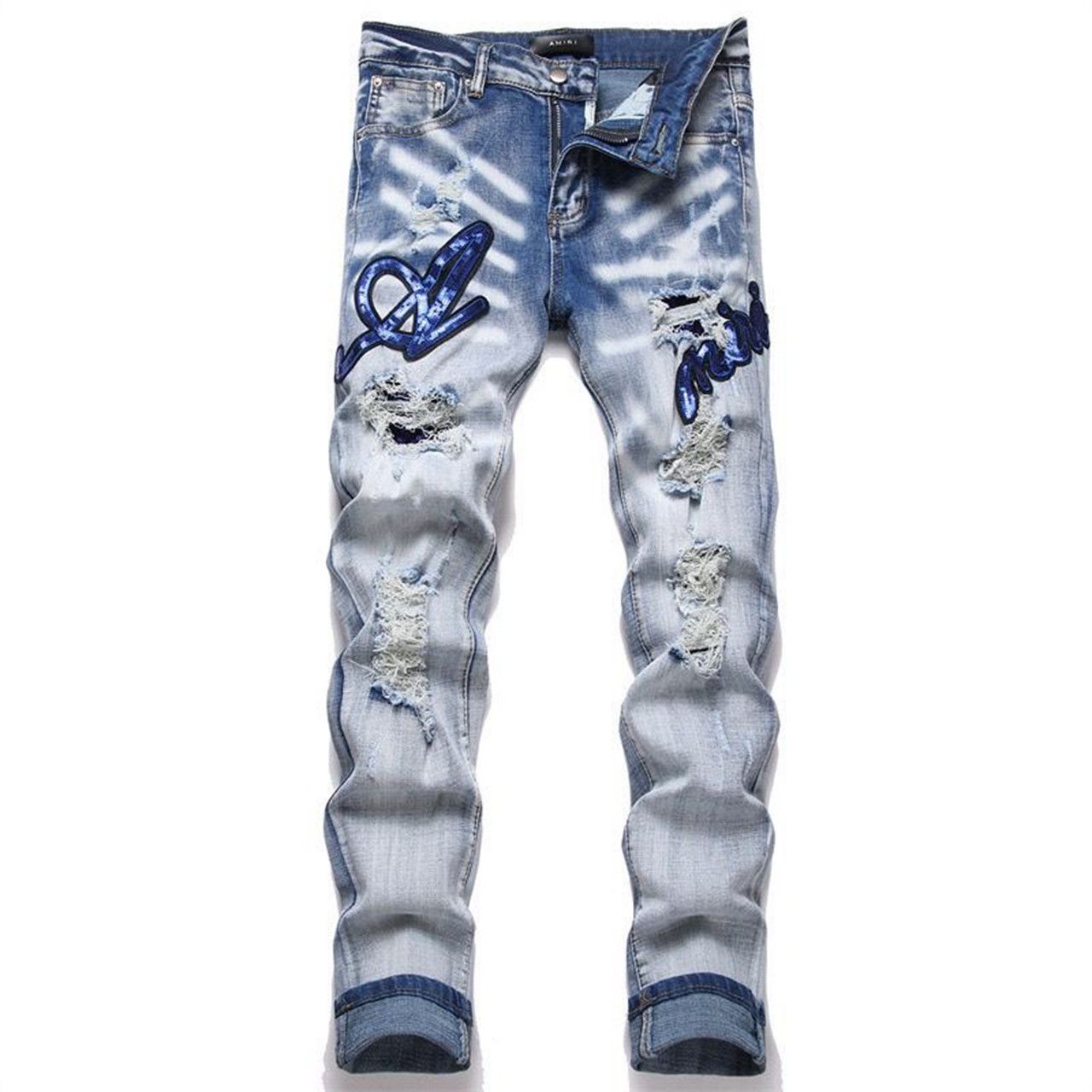 Other micro trumpet starry jeans light luxury jeans Size US 34 / EU 50 - 3 Thumbnail