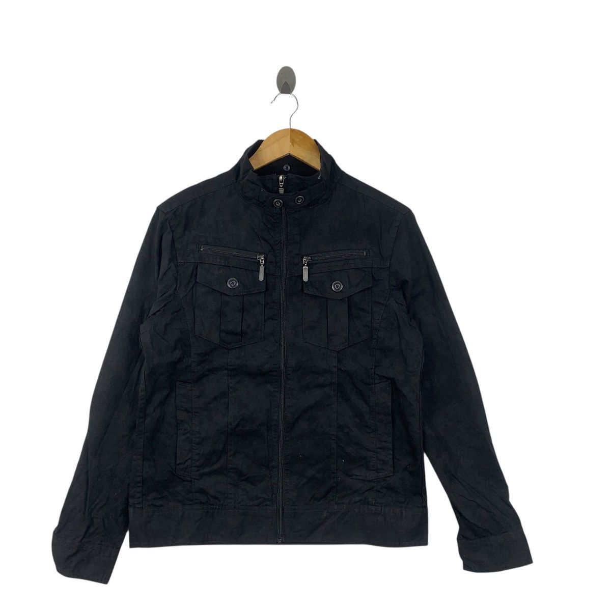 Other DOUBLE FOCUS JAPAN Motorcycle Punk Goth Jacket Windbreaker Size M / US 6-8 / IT 42-44 - 4 Thumbnail