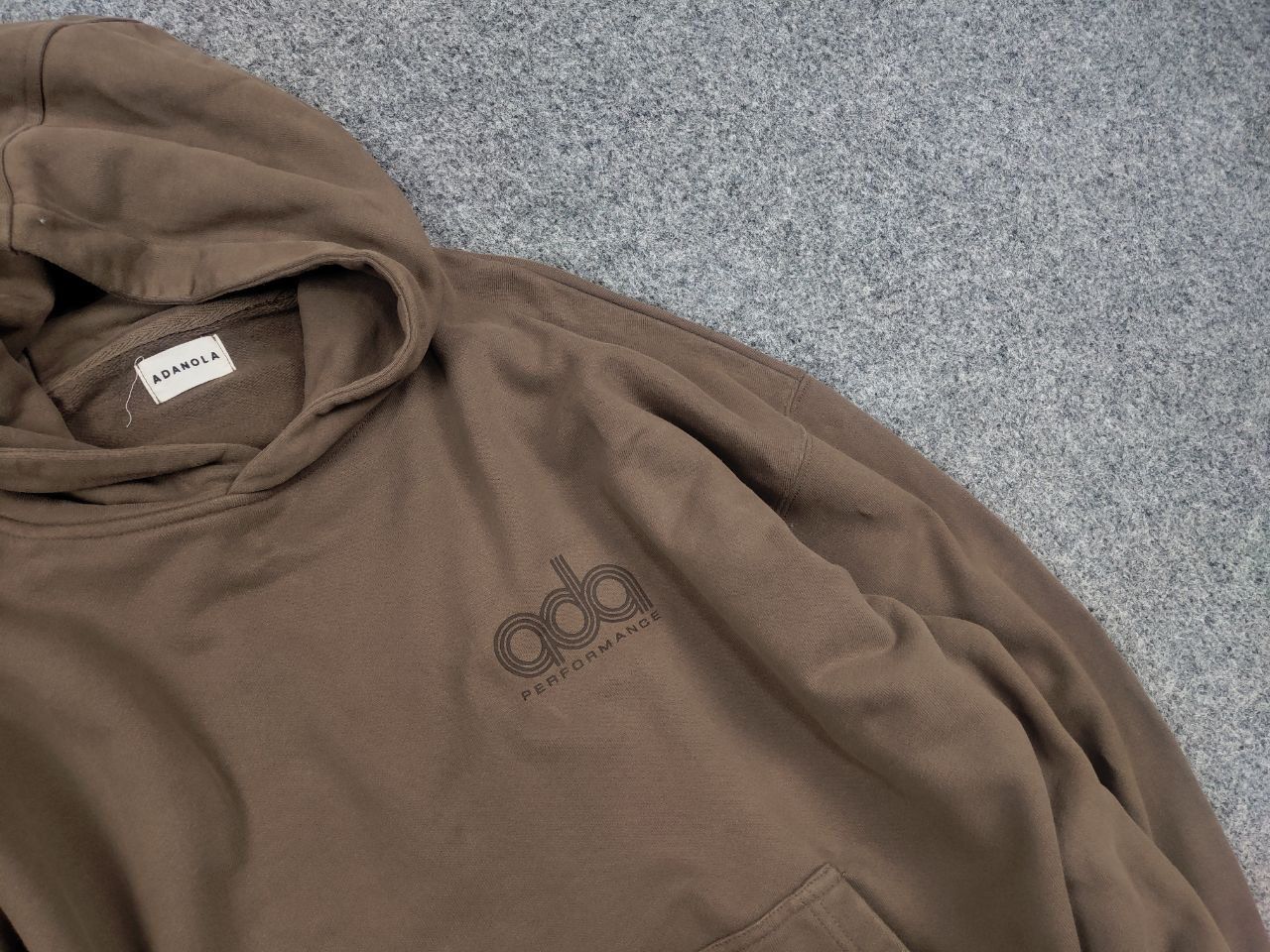 Vintage ADA Adanola performance Design Logo Brown Oversized Hoodie Size M / US 6-8 / IT 42-44 - 5 Thumbnail