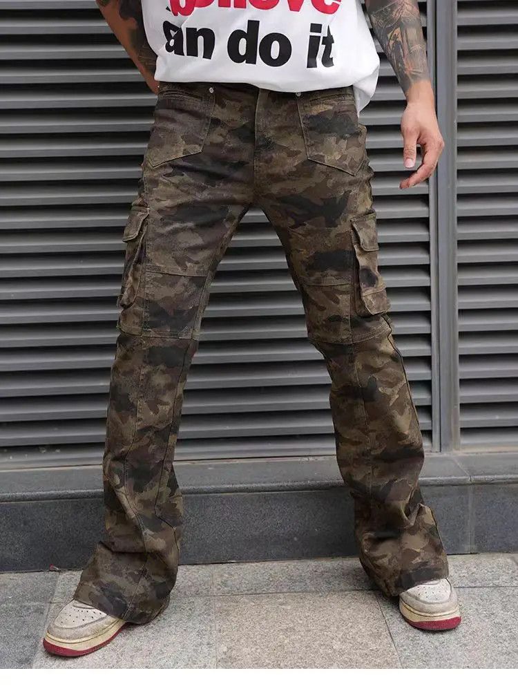 Designer × Japanese Brand × Vintage Multi-pocket hip-hop washed high-waisted casual pant Size US 28 / EU 44 - 3 Thumbnail