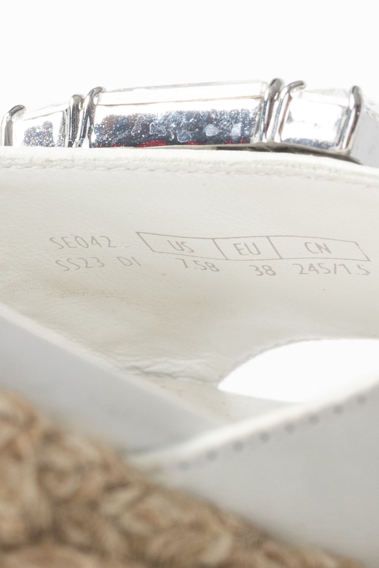 Stuart Weitzman Stuart Weitzman SS23 June 75 Crystal-Buckle Wedge Sandal Size US 7.5 / IT 37.5 - 10 Thumbnail