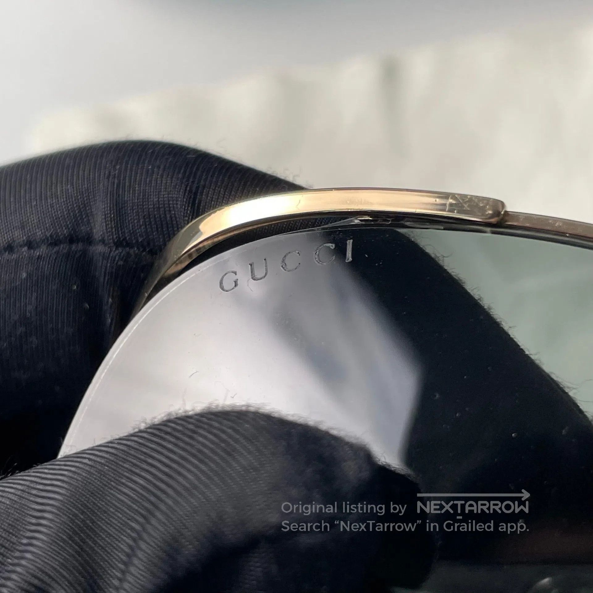 Gucci Guicci Double G logo frame sunglasses in black| Size ONE SIZE - 4 Thumbnail