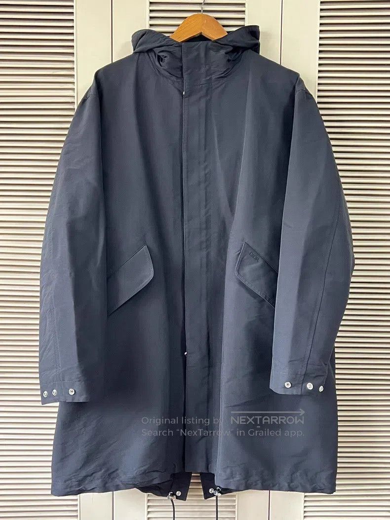 Dior Dior Black Hooded Long Coat Size US L / EU 52-54 / 3 - 1 Thumbnail