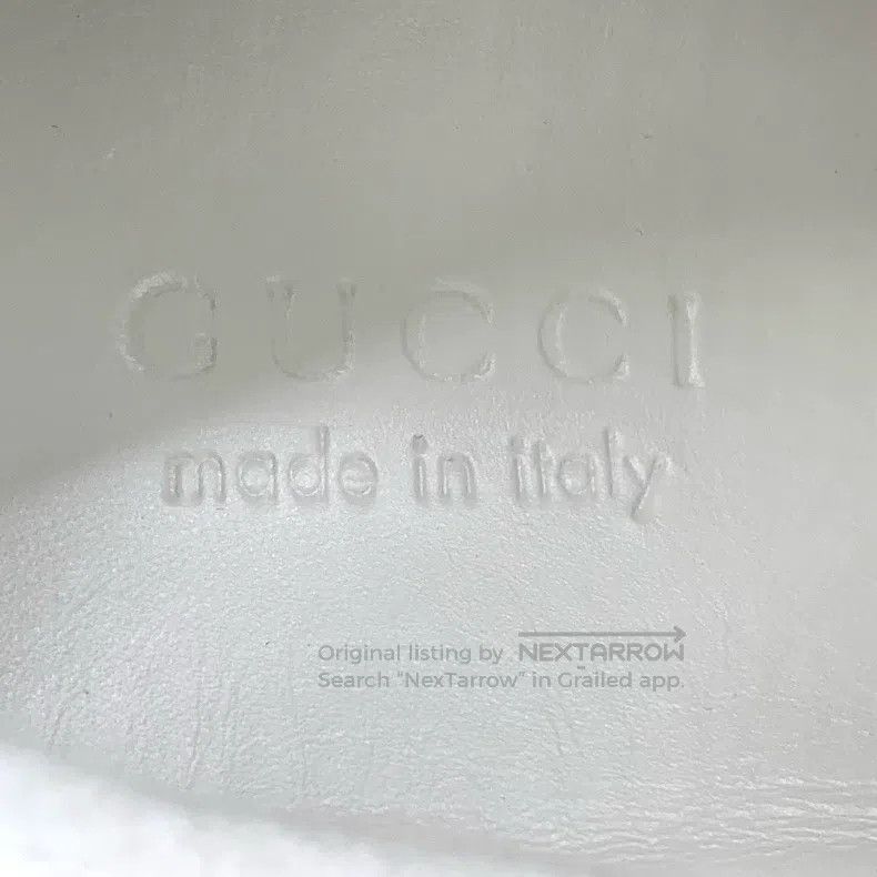 Gucci Gucci White GG enamel green tail lace-on casual sneakers Size US 9.5 / EU 42-43 - 7 Thumbnail