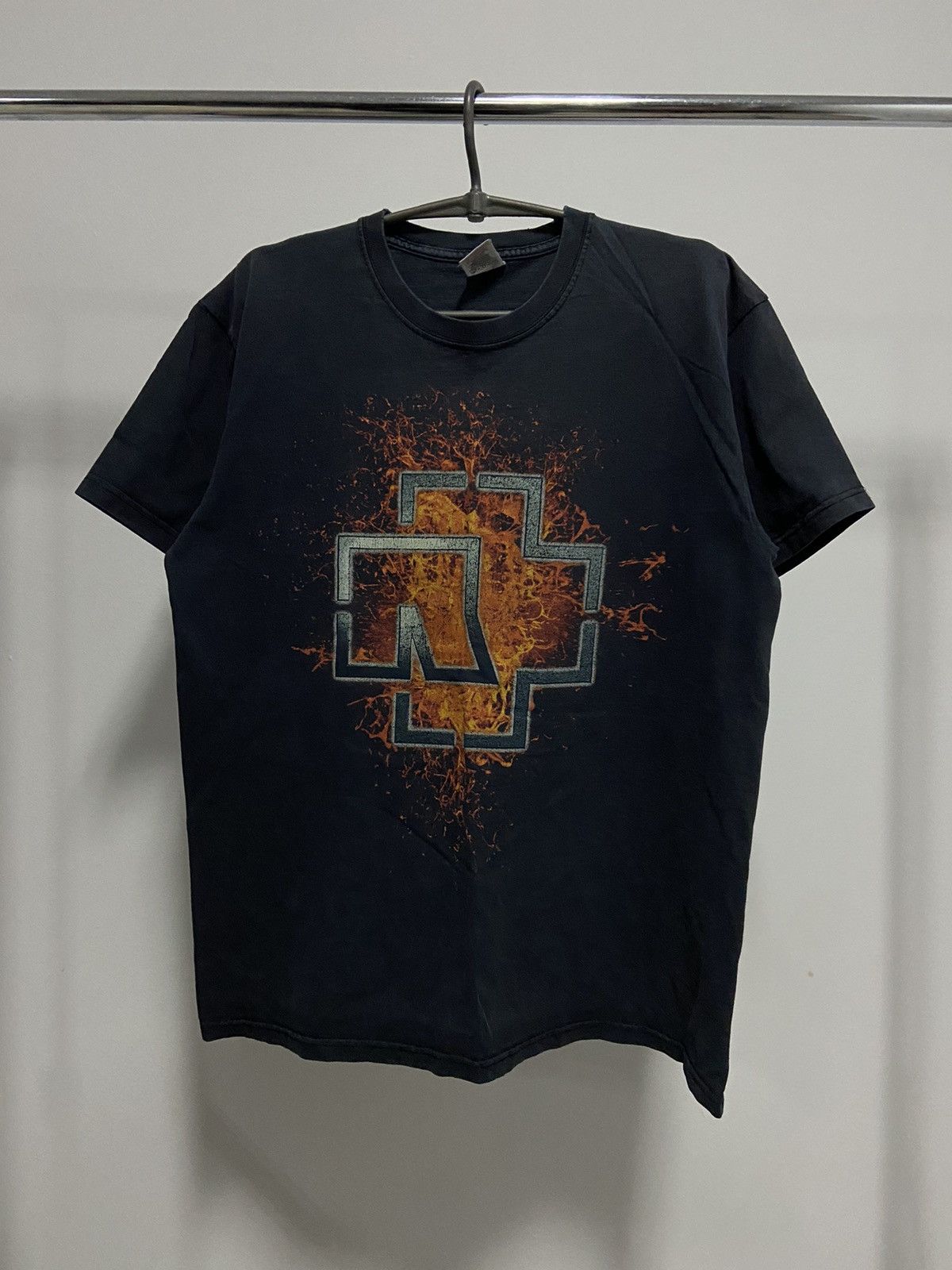 Band Tees × Vintage Rammstein Vintage Big Logo T Shirt Rock Band Size US L / EU 52-54 / 3 - 1 Thumbnail