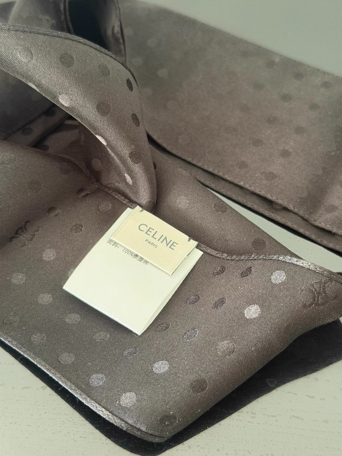 Celine CELINE 23ss Polka Dot Scarf Triomphe Logo Size ONE SIZE - 4 Thumbnail