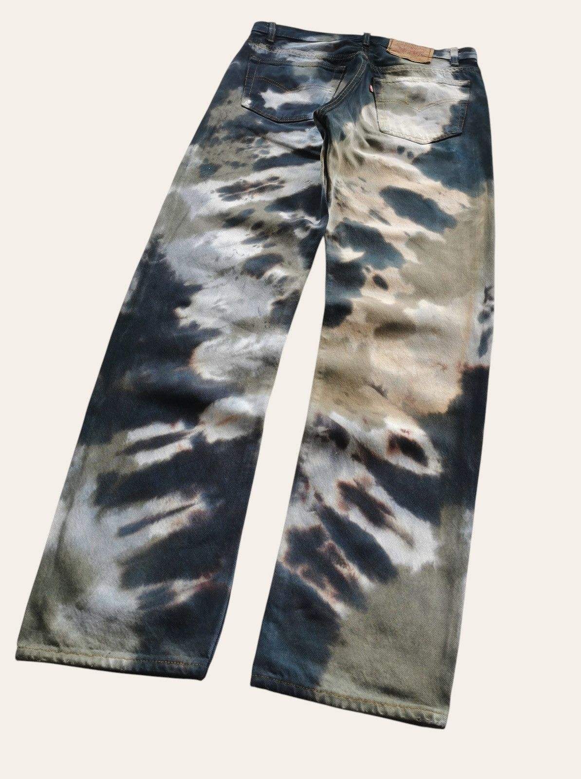 Levi's Vintage Levis 501 Bleach Tie Dye Denim Jeans Size US 32 / EU 48 - 13 Thumbnail