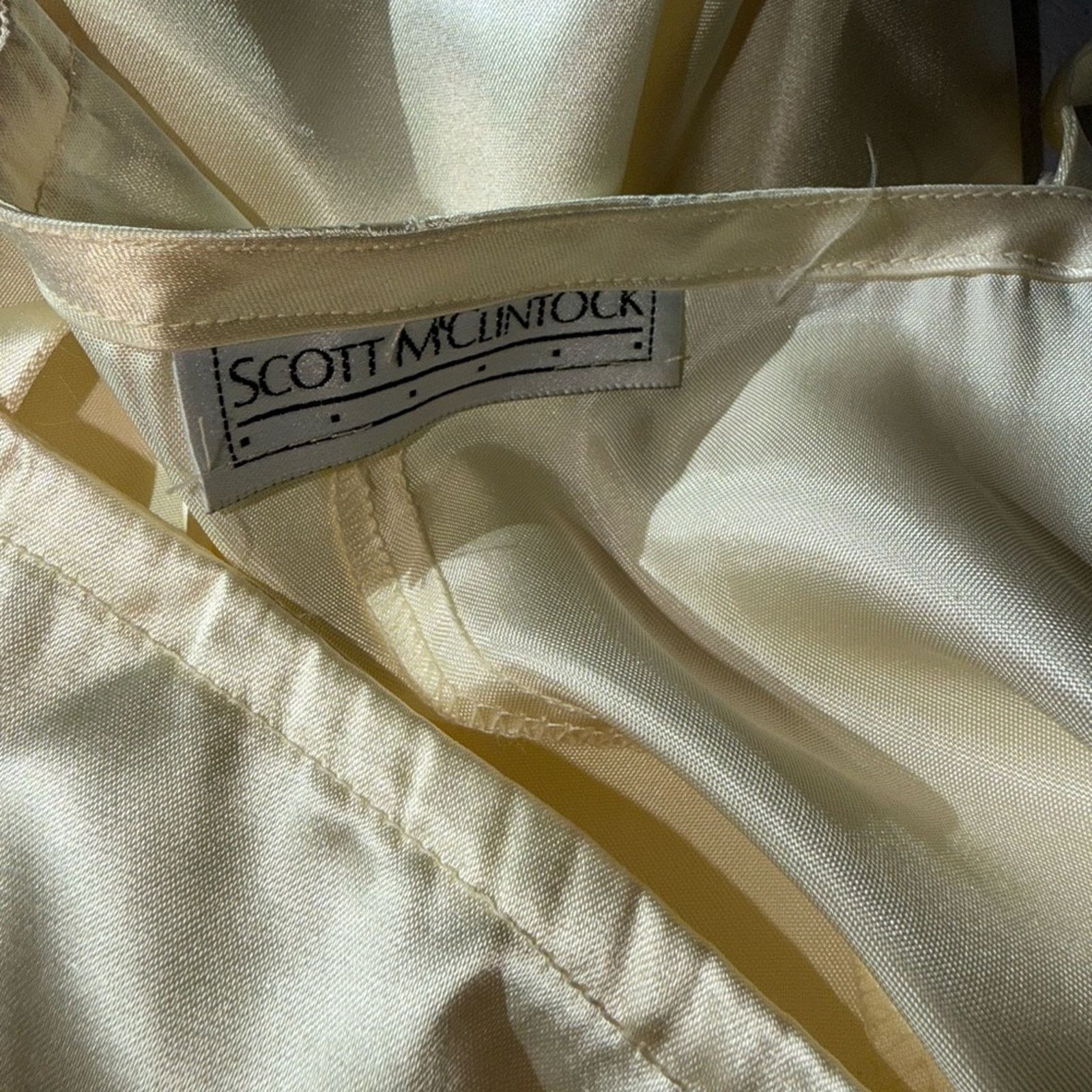 Other Vintage 90s Scott McClintock Tea Length Wedding Dress! Size XL / US 12-14 / IT 48-50 - 8 Thumbnail