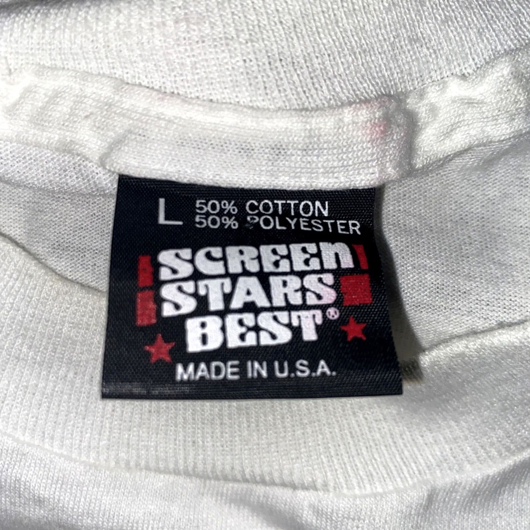 Vintage VINTAGE Cubs tee Screen Stars Best Made in USA L Men White USA 1992 Rare Shirt Size US L / EU 52-54 / 3 - 3 Thumbnail