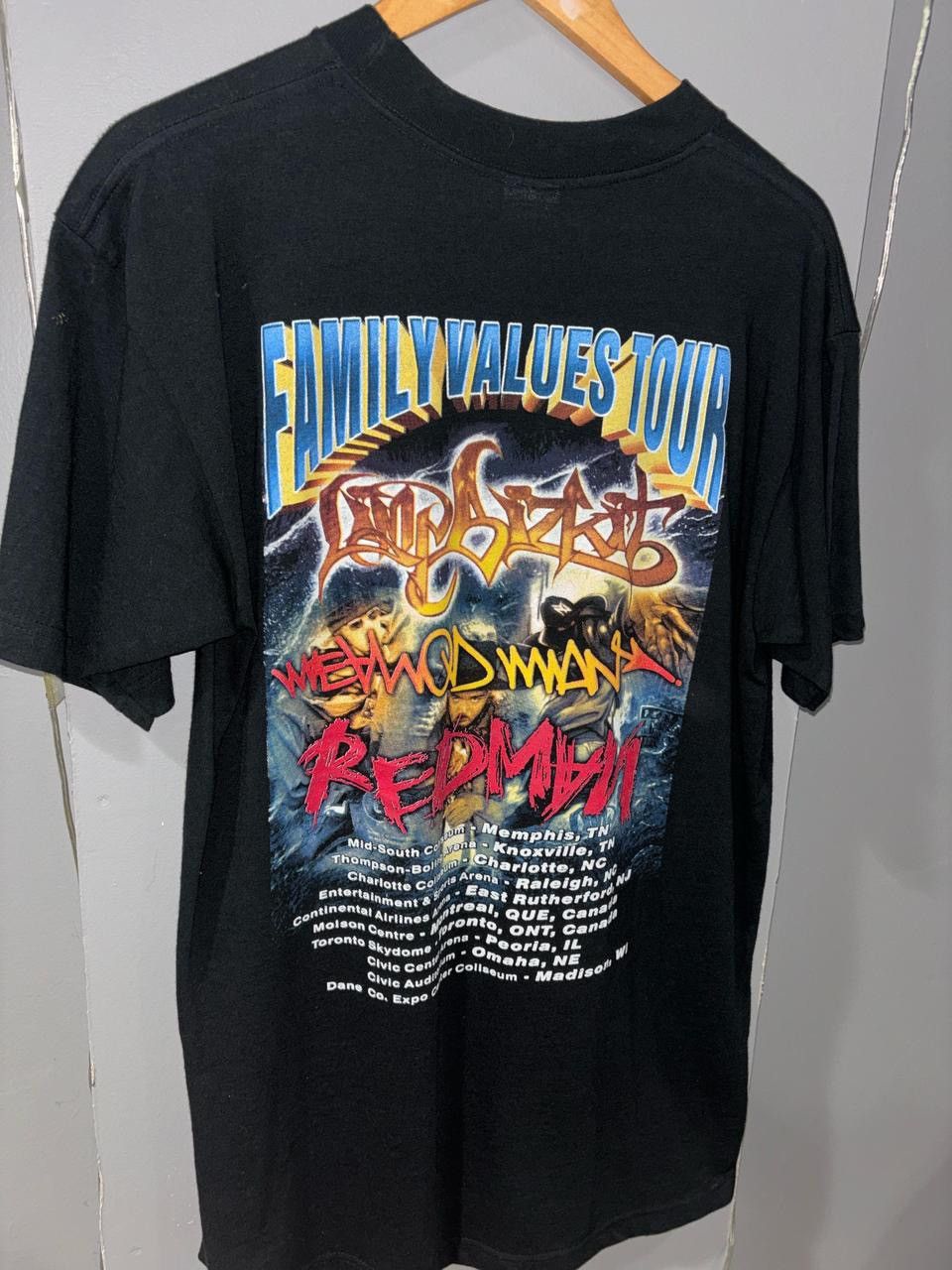 Vintage 1999 Limp Bizkit Redman Method Man 1999 Family Values tour Size US L / EU 52-54 / 3 - 4 Thumbnail