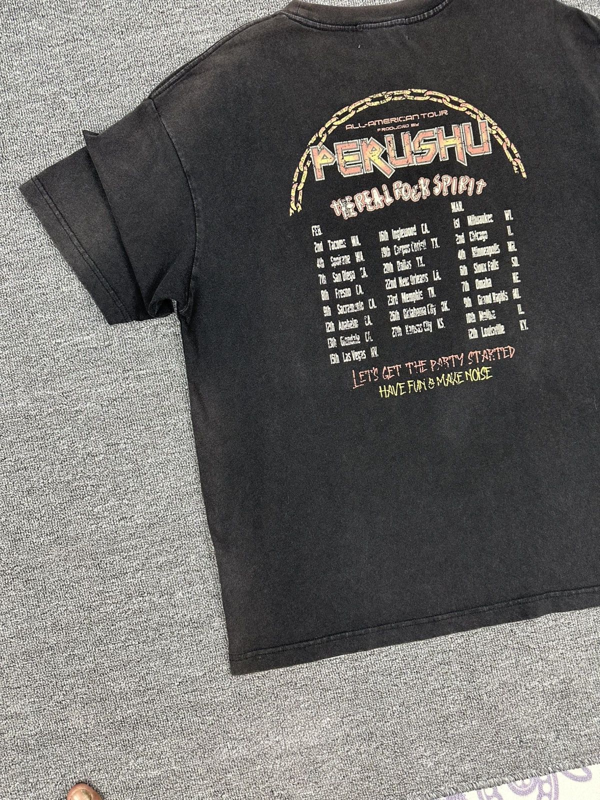 Japanese Brand Rare🔥Perushu Distressed Skull Design Shirt Size US L / EU 52-54 / 3 - 8 Thumbnail