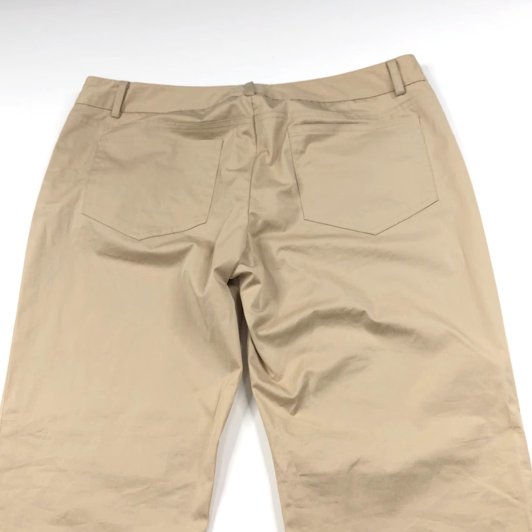 MILLY MILLY Chino Pants Beige 6 Low Rise Flat Front Pockets Regular 32W 28L Mint Vintage No Size 28" / US 6 / IT 42 - 2 Thumbnail