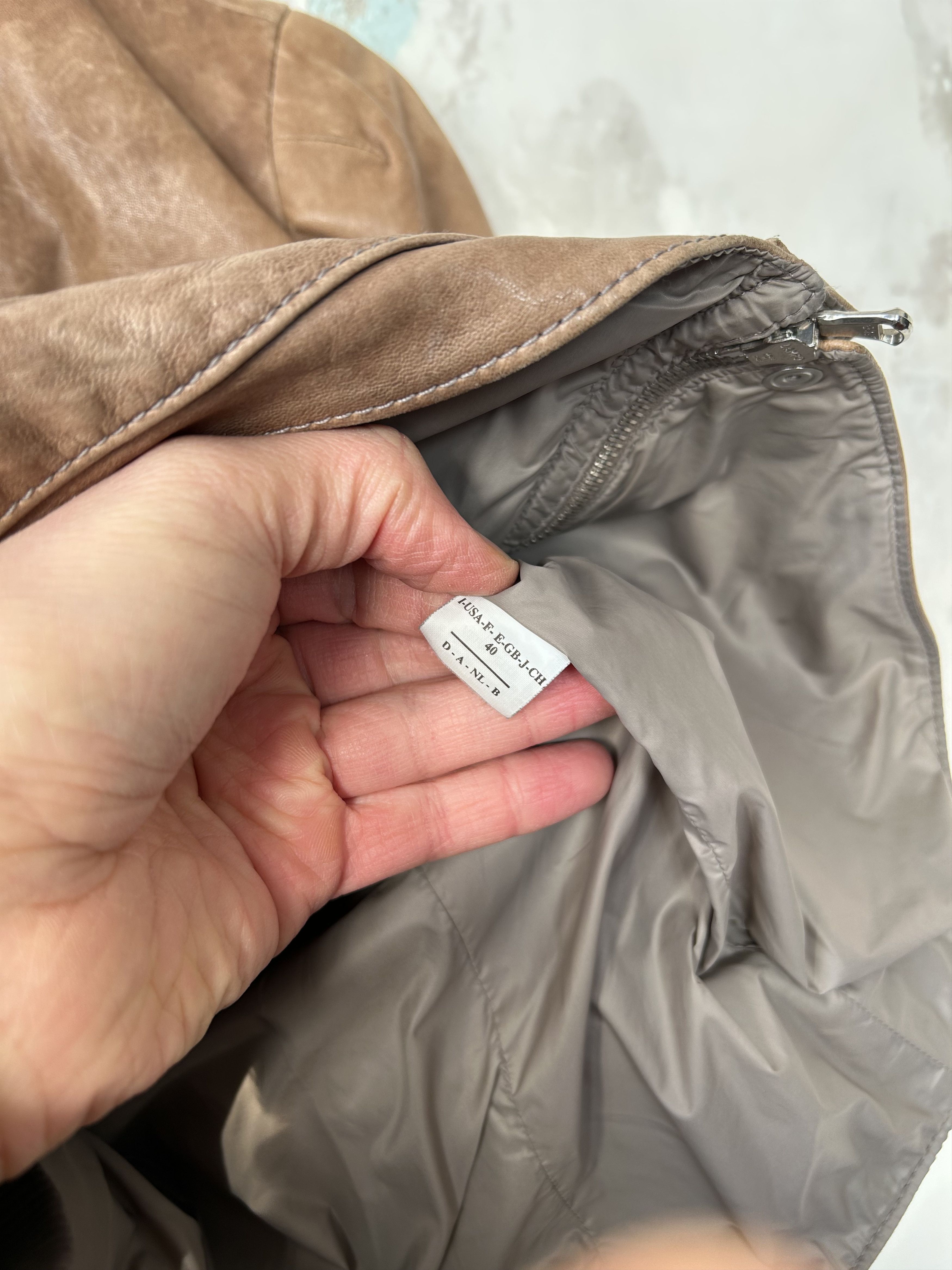 Brunello Cucinelli Brunello Cucinelli Womens Leather Jacket size 40 Size S / US 4 / IT 40 - 10 Thumbnail
