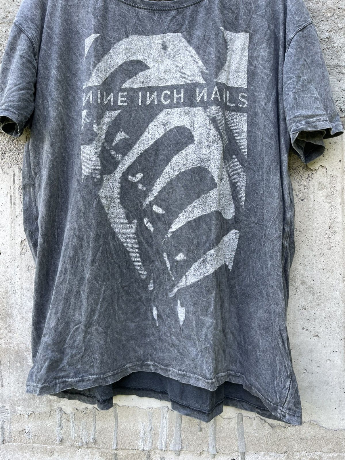 Band Tees Nine Inch Nails Grey tie dye t-shirt Size US XXL / EU 58 / 5 - 5 Thumbnail