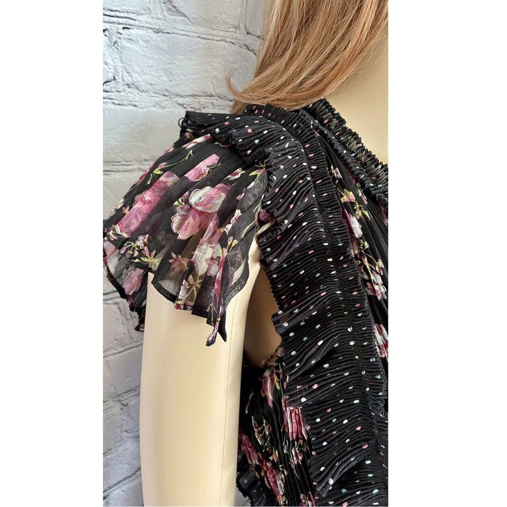 Anthropologie NWT New Anthropologie FOXIEDOX Anaise Floral Sheer Detail Size XS / US 0-2 / IT 36-38 - 9 Thumbnail
