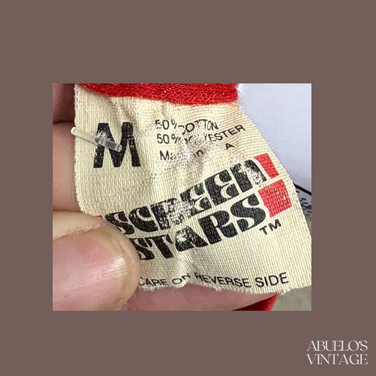 Vintage VTG 80s Graphic Tee | Screen Stars Red | Balletcore Size US M / EU 48-50 / 2 - 2 Thumbnail