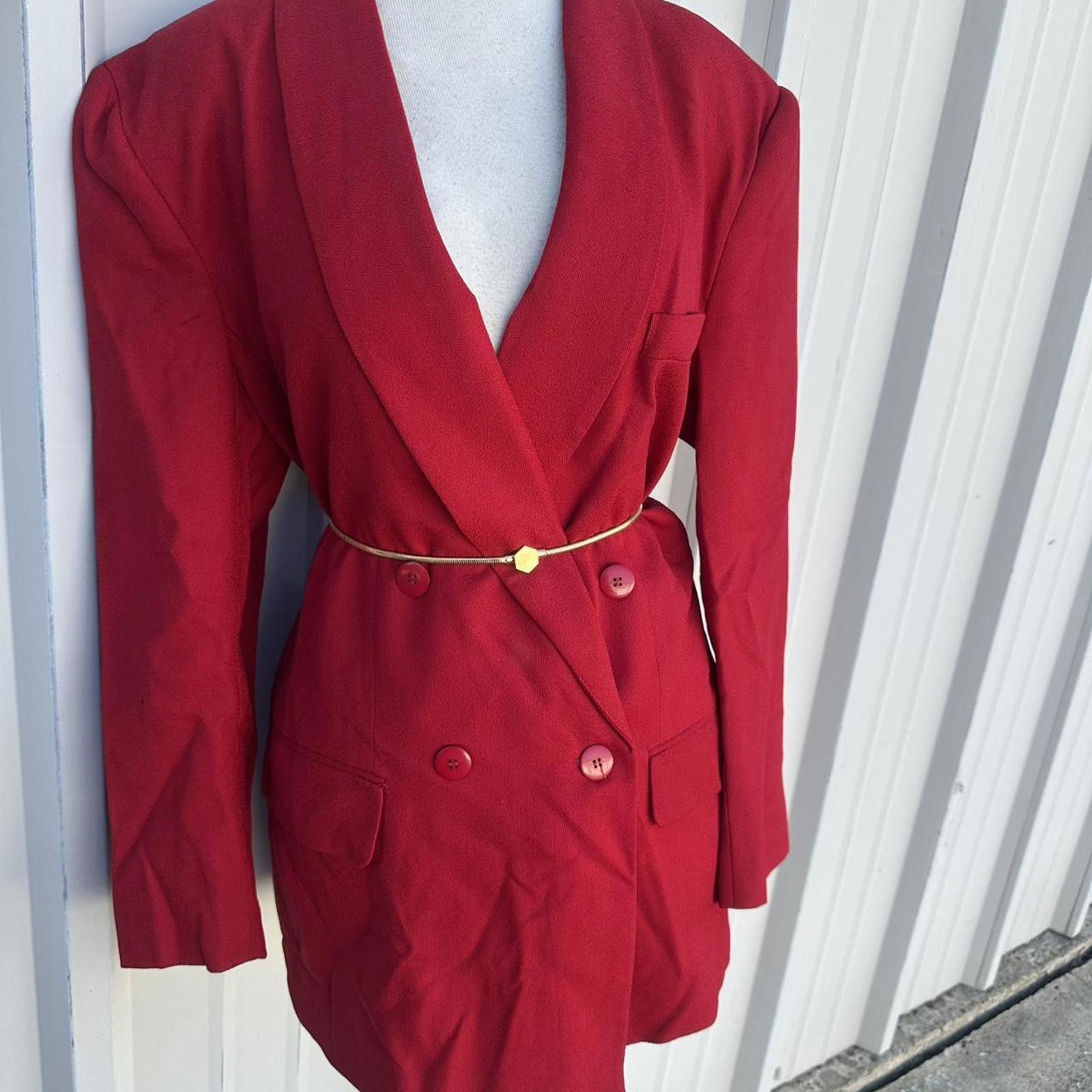 Other Red blazer vintage Size L / US 10 / IT 46 - 1 Thumbnail
