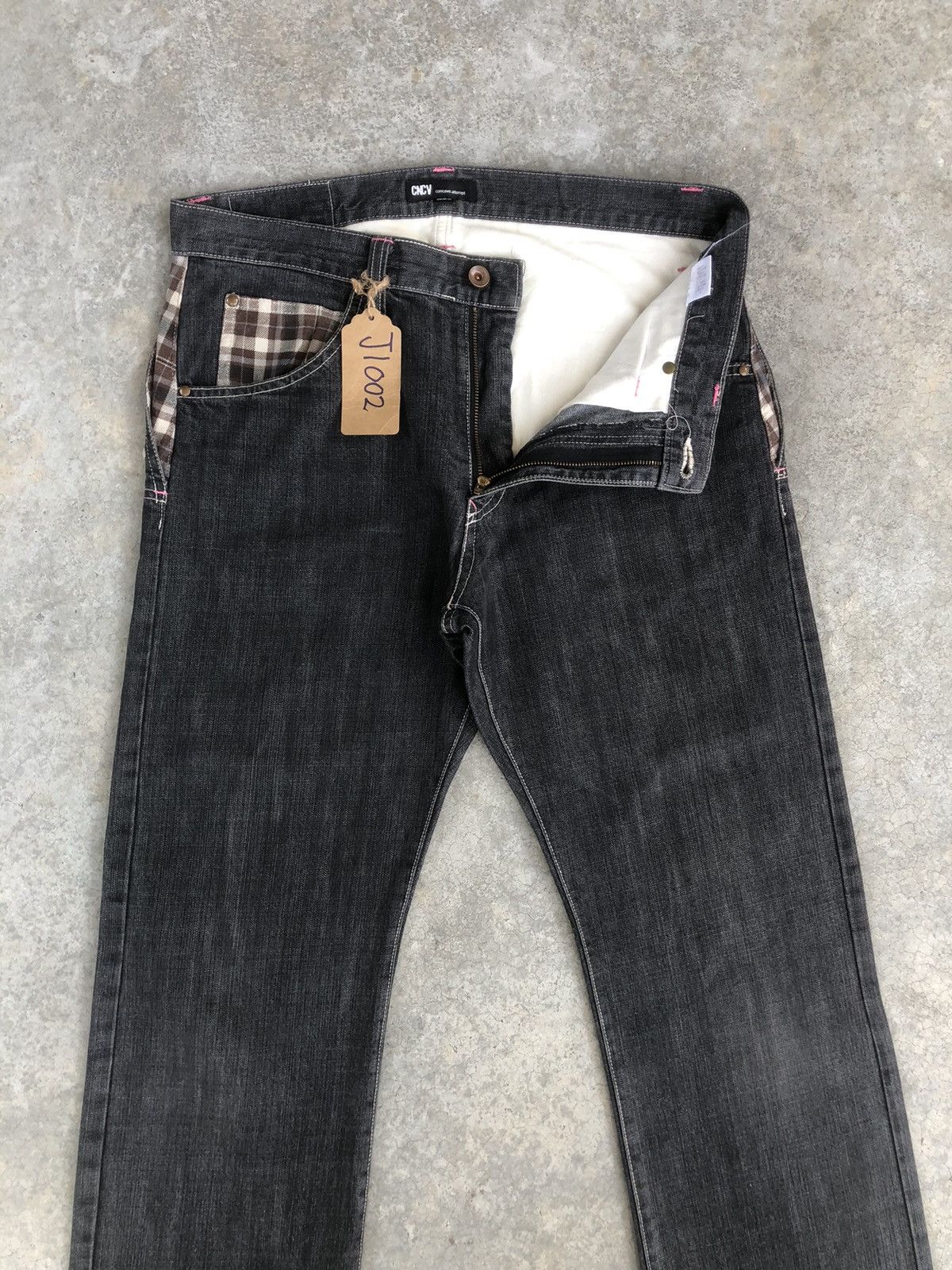 Japanese Brand Japanese Concave Attempt Distressed Jeans Size US 33 - 5 Thumbnail