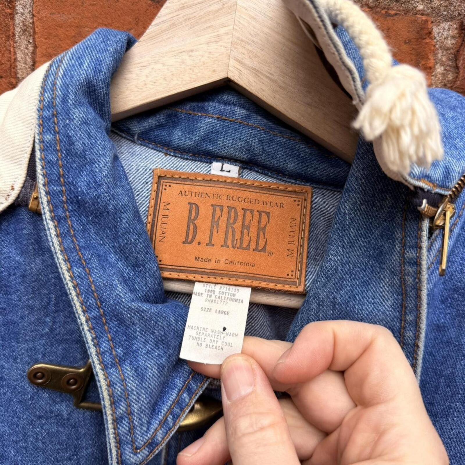 Other Vintage b free authentic rugged wear heavy fireman’s jacket Size US L / EU 52-54 / 3 - 8 Thumbnail