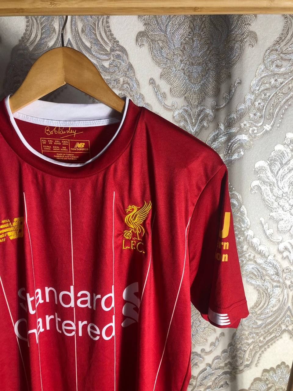 Vintage Very Rare New Balance Liverpool England Soccer Jersey Retro Size US XXL / EU 58 / 5 - 3 Thumbnail