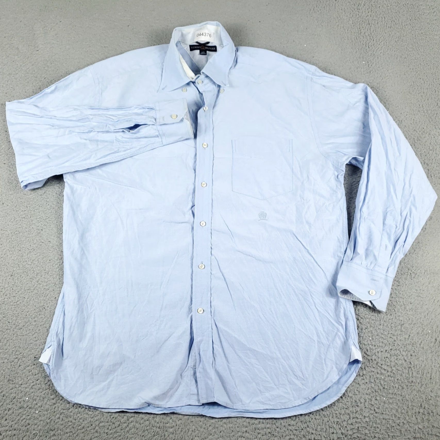 Tommy Hilfiger Tommy Hilfiger Shirt Mens Large Blue Casual Button Up Long Sleeve Size US L / EU 52-54 / 3 - 2 Thumbnail