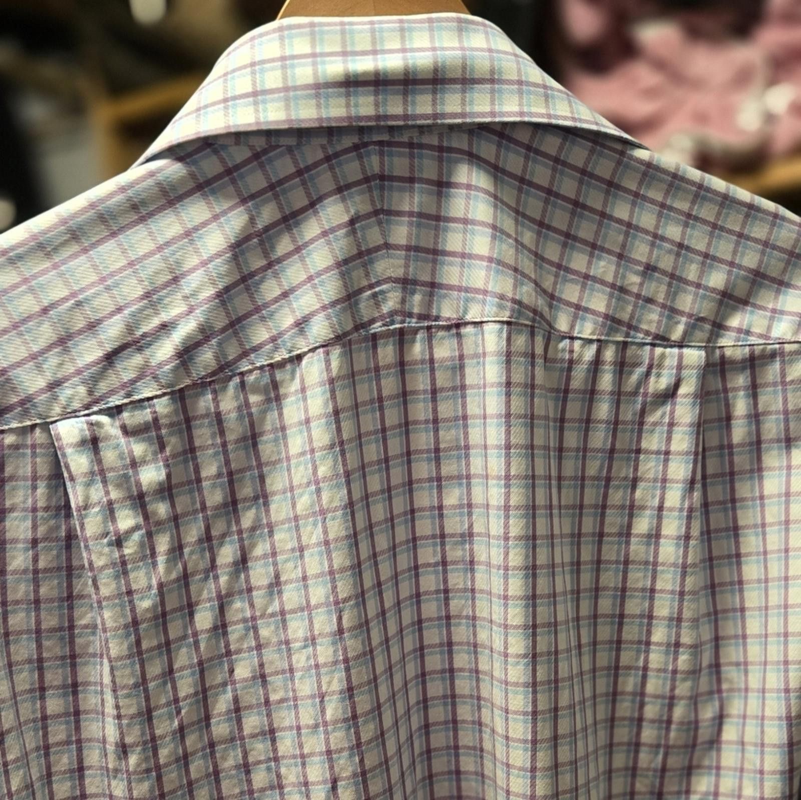 Peter Millar Peter Millar Medium Blue Casual Button Down Shirt Size US M / EU 48-50 / 2 - 2 Thumbnail