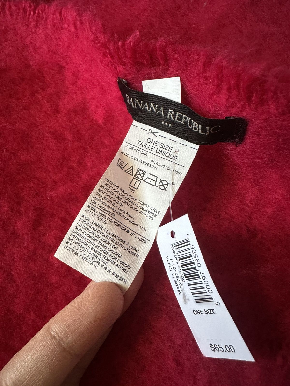Banana Republic Banana Republic Boucle Pink Scarf Size ONE SIZE - 4 Thumbnail