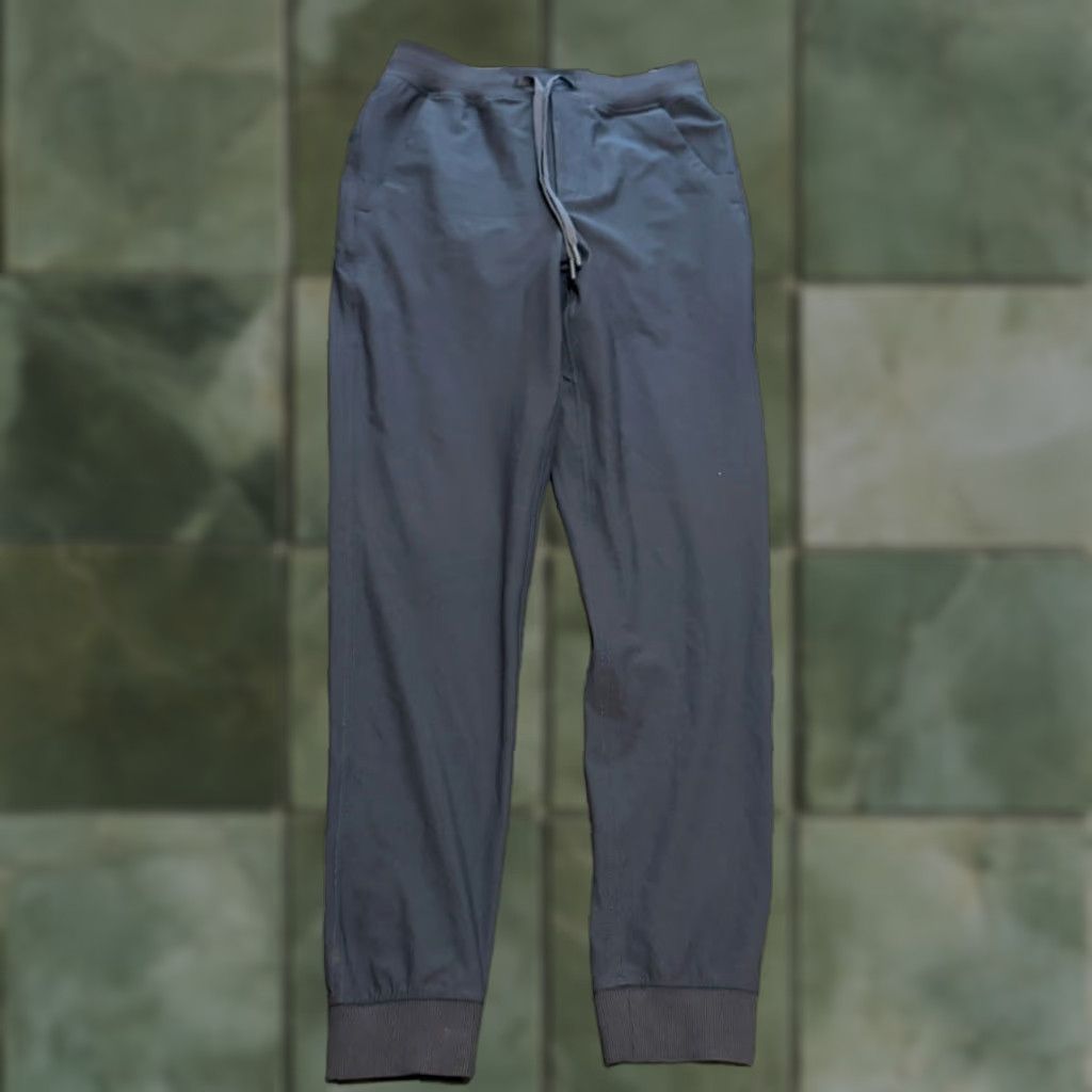 Birddogs Jogger Pants Mens M Blue Yellow Liner Casual Activewear Trousers Polyester Navy