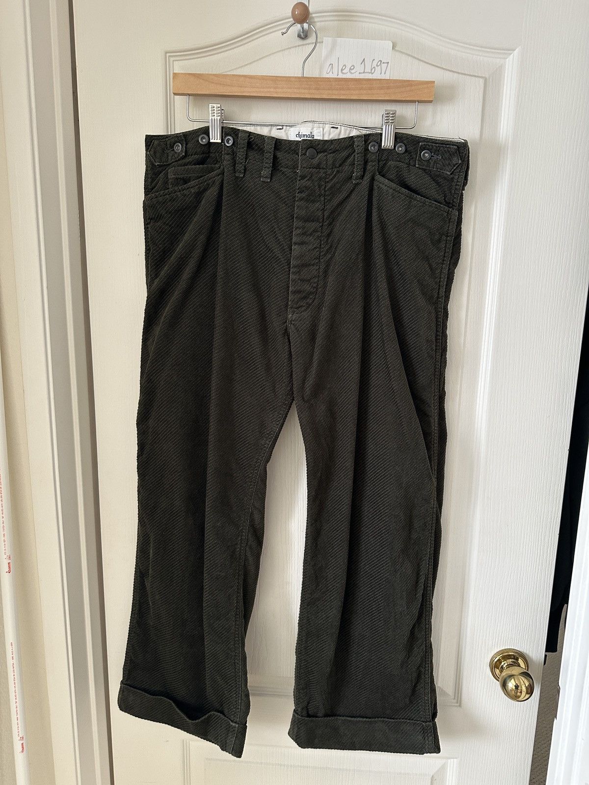 Chimala Chimala Wide Leg Cotton-Corduroy Trousers Size US 32 / EU 48 - 1 Thumbnail