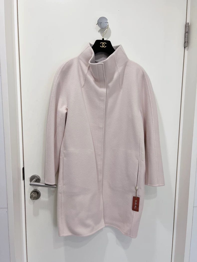 Loro Piana Loro Piana Pink and gray double-sided cashmere coat 2506-Ne Size M / US 6-8 / IT 42-44 - 1 Thumbnail