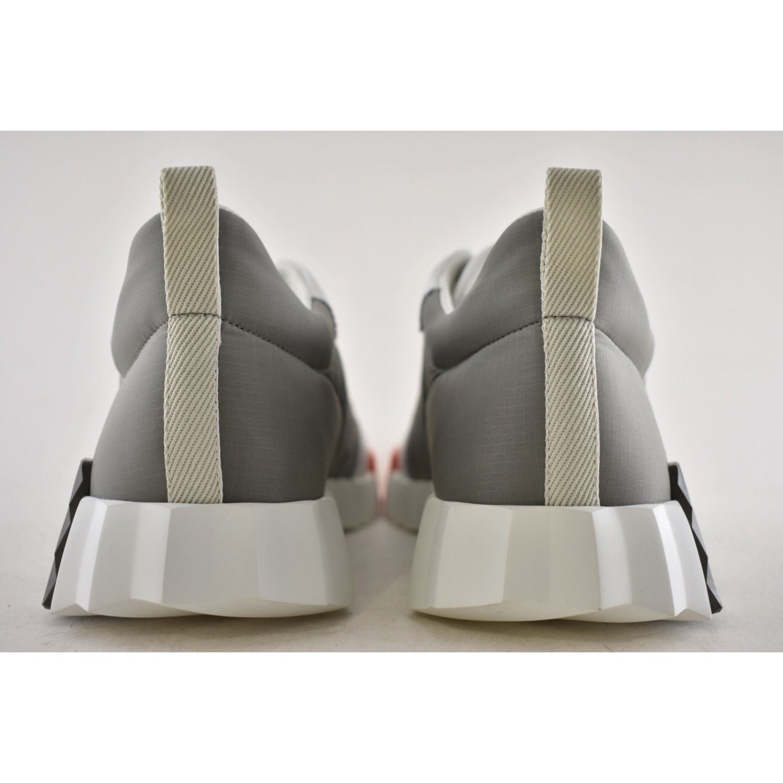 Hermes Mens Bouncing Sneaker Etoupe Blanc White Grey H Logo Lace Up Size US 11 / EU 44 - 17 Thumbnail