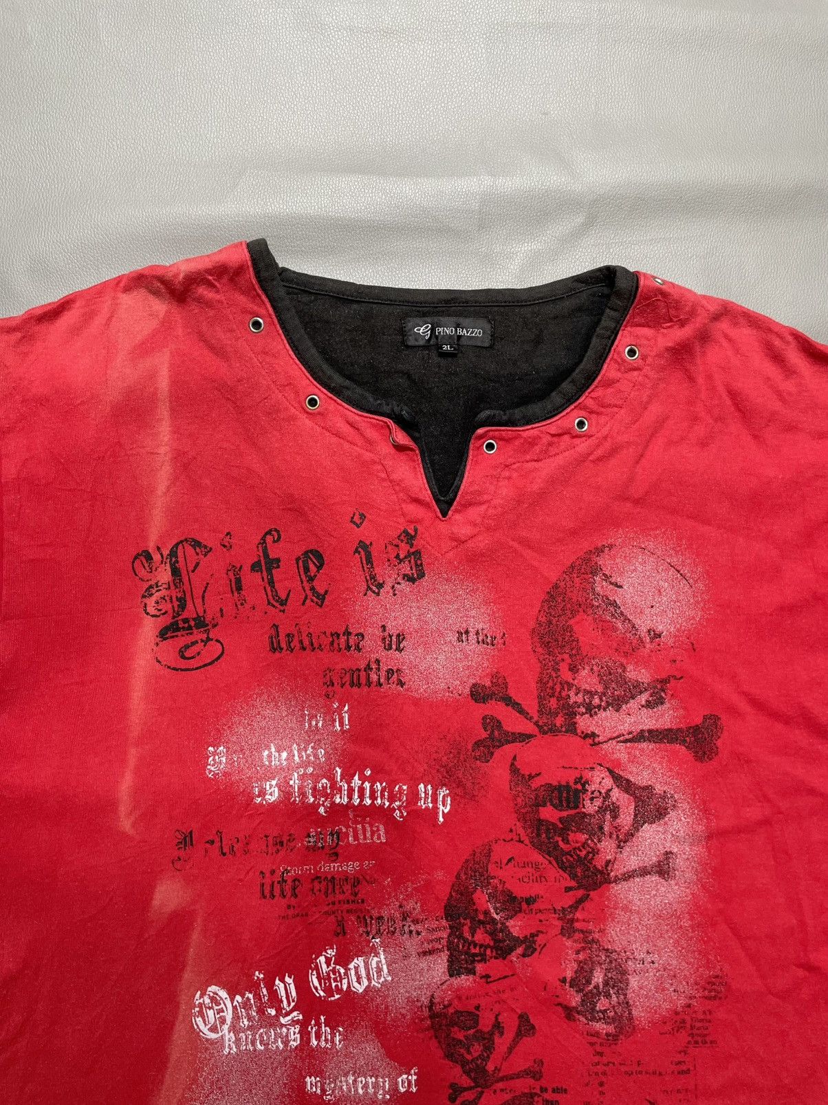 If Six Was Nine Sick Fadded Double Layer Poem Tee Size US L / EU 52-54 / 3 - 3 Thumbnail