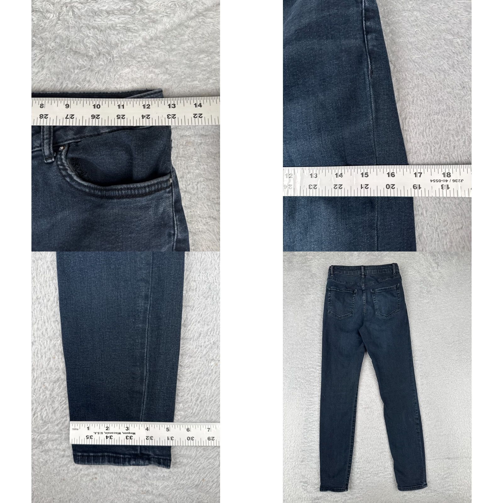 Forever 21 Forever 21 Jeans Womens 28 Blue Denim Skinny Button Fly Dark Wash Cotton 26x28 Mens? Girls? No. Size 28" / US 6 / IT 42 - 9 Thumbnail