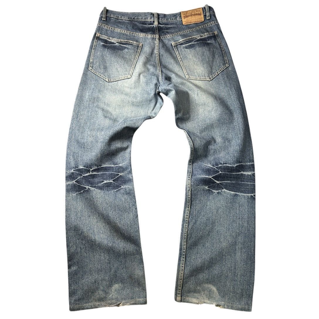 Japanese Brand Vintage 90s Japanese Studded Men Bigi Tokyo Distressed Denim Size US 35 - 3 Thumbnail