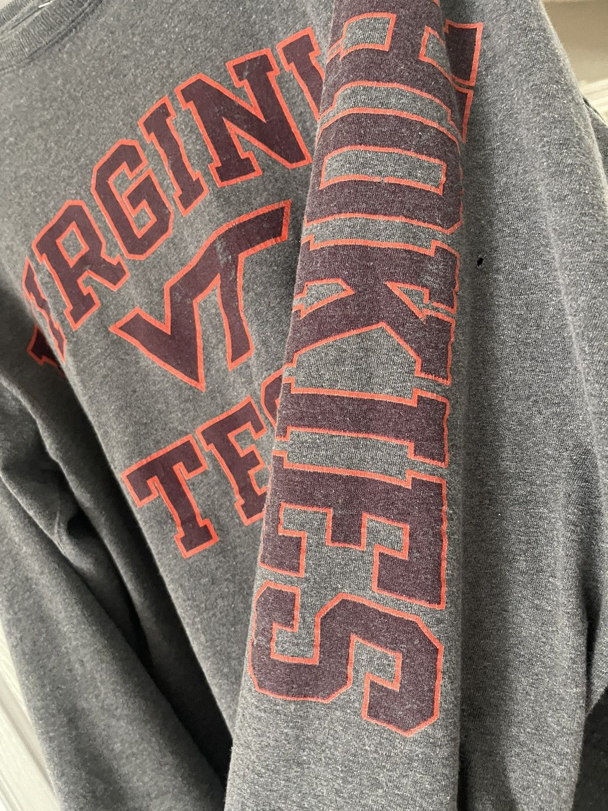 Champion × Vintage Virginia Tech Champion Long Sleeve T-shirt Size US L / EU 52-54 / 3 - 3 Thumbnail