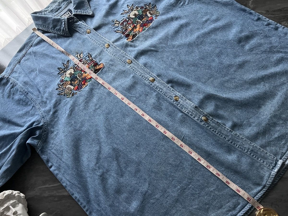 Vintage Quizz : New York Denim Bear Fruit Embroidered Size 3XL / US 20-22 - 9 Thumbnail