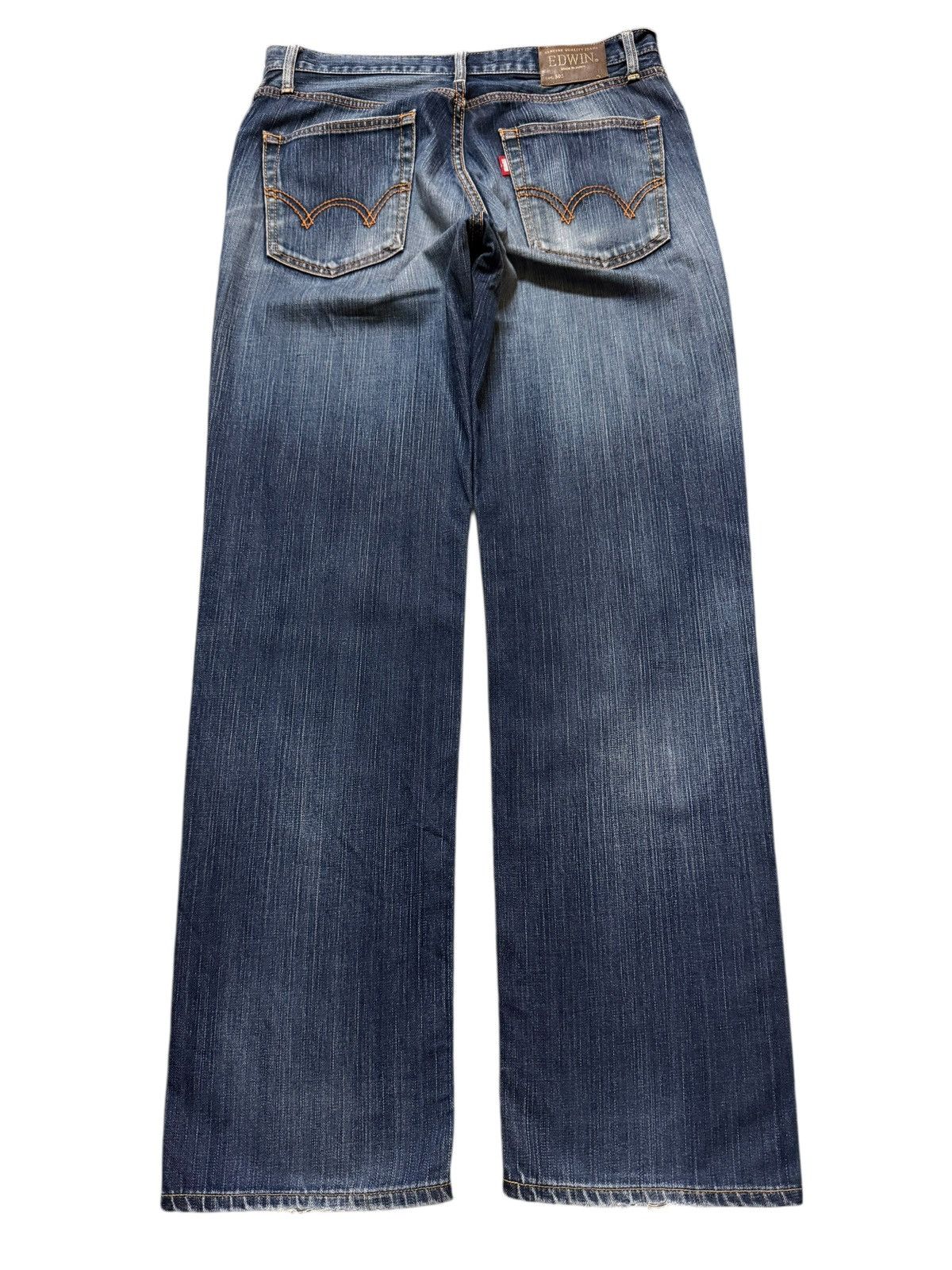 Edwin Vintage 90s Japan Edwin 503 Blue Faded Wash Straights Leg Size US 32 / EU 48 - 2 Thumbnail