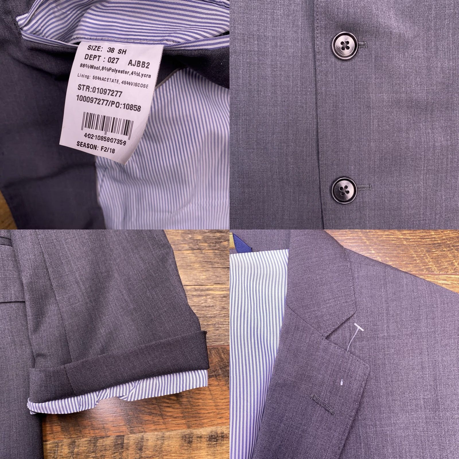 Brooks Brothers Brooks Brothers Explorer Regent Fit Blazer 38 Short Gray Wool Stretch New Size US 38 / EU 54 - 8 Thumbnail