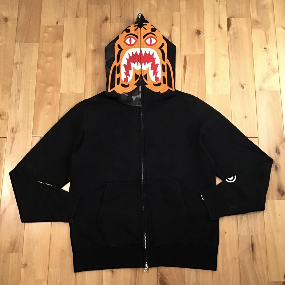 Bape × Nigo Black camo BAPE Tiger full zip hoodie a bathing ape NIGO Size US M / EU 48-50 / 2 - 2 Thumbnail