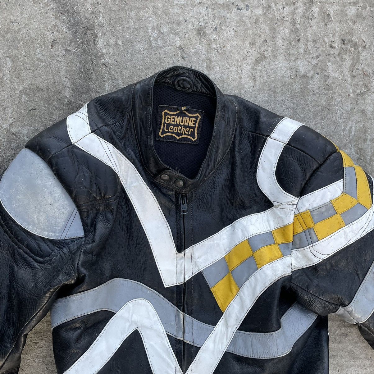 Other Vintage Moto Leather Suit 58 Size Pants + Jacket 90s Y2K Size US M / EU 48-50 / 2 - 6 Thumbnail