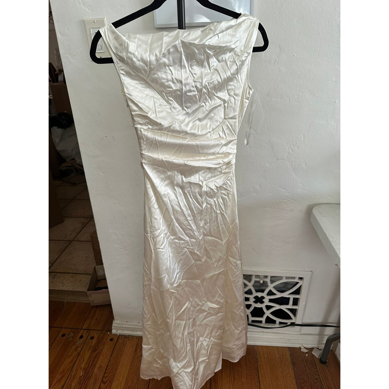 Staud STAUD Phare Silk Dress Ivory 00 Size XXS / US 00 / IT 34 - 2 Thumbnail