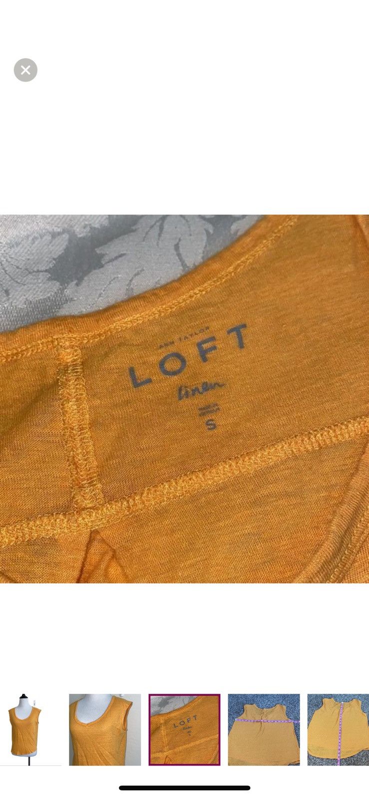 Loft Loft by Ann Taylor small linen tank top Size S / US 4 / IT 40 - 3 Thumbnail
