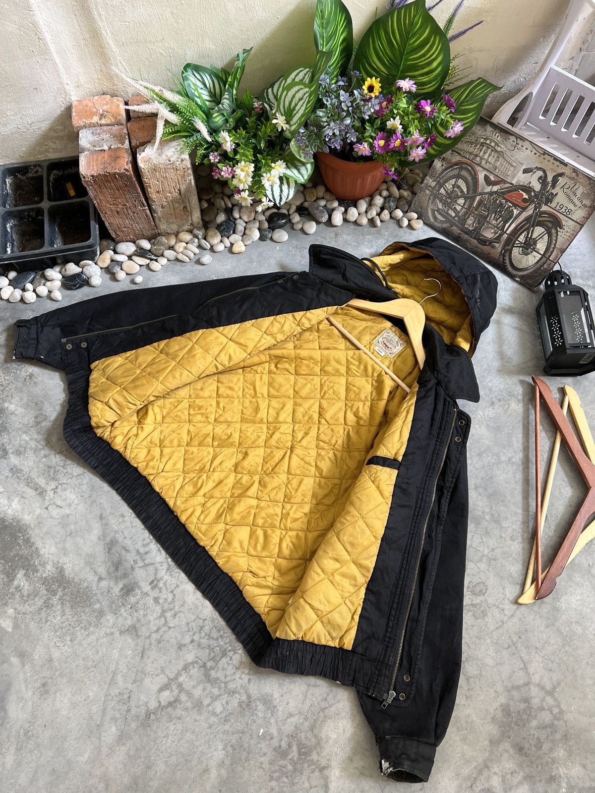 Japanese Brand × Vintage Vintage 🔥 Stadium Full Flower Bomber Jacket With Hoodie Size US L / EU 52-54 / 3 - 19 Thumbnail
